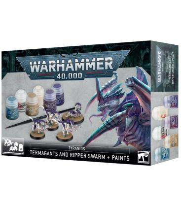 Warhammer 40,000: Tyranids (Termagants and Ripper Swarm+ Paints)