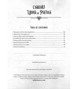 El Rastro de Cthulhu: Libro de Pistas