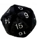 Bolsa Jumbo Jet Black D20 Dice Plush Bolsa Jumbo Jet Black D20 Dice Plush