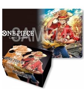 One Piece Card Game: Playmat and Storage Box- Monkey.D.Luffy (Inglés)