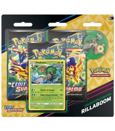 Pokemon: Colección con Pin (Rillaboom)