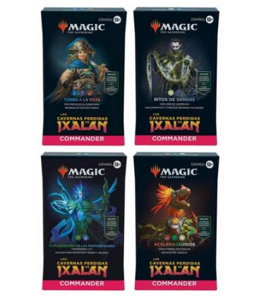 Magic the Gathering: Las Cavernas Perdidas de Ixalan - Mazos Commander (Pack de 4 diferentes)