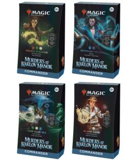 Magic the Gathering: Murders at Karlov Manor- Mazos Commander (Pack de 4 diferentes) (Inglés)