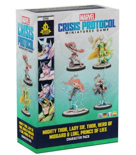 Marvel Crisis Protocol: Mighty Thor, Lady Sif, Thor Hero of Midgard & Loki Prince of Lies (Character Pack)