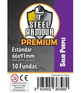 Fundas Steel Armour COLOR (63,5x88mm) PREMIUM Standard (50) Lila - Exterior 66x91mm