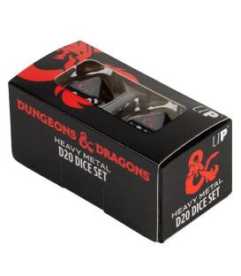 Dungeons & Dragons: Heavy Metal Red and Black D20 Dice Set